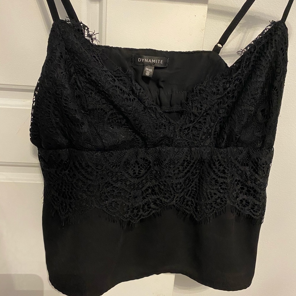 Dynamite lace crop top